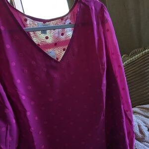Pink Polka Dot Blouse